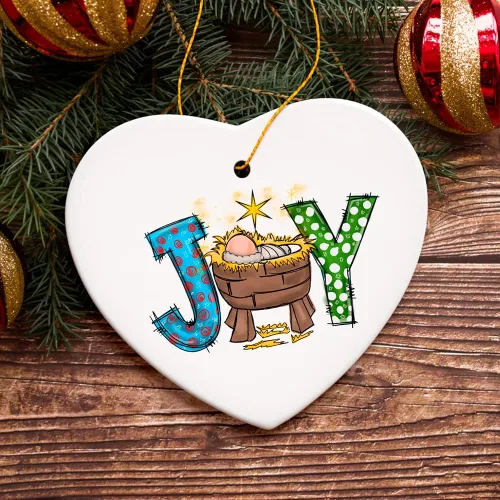 Vista 6 de Adornos de Navidad con temática religiosa, decoraciones de Natividad y Jesucristo