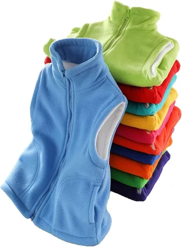 Vista 3 de Tingping - Chaleco de forro polar para niños y niñas