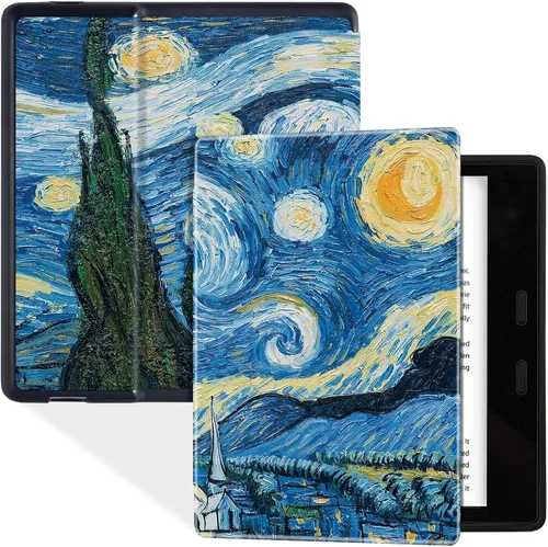 Vista 11 de Funda suave para Kindle Oasis (10ª generación, lanzamiento 2019 y 9ª generación, versión 2017) – Funda protectora delgada y ligera con apagado
