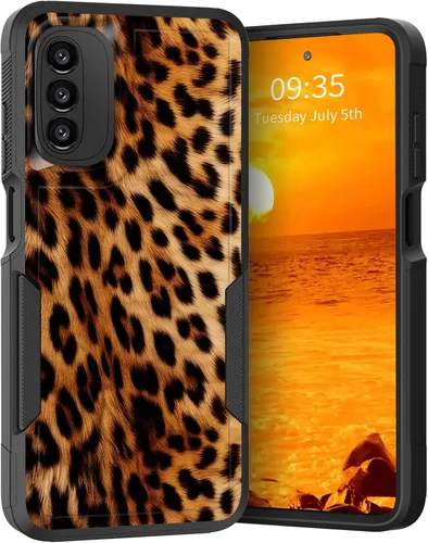 Vista 248 de para Moto G Play 4G 2024, funda de dos capas híbrida resistente y a prueba de golpes, PC duro + silicona suave protectora para Motorola Moto G Play