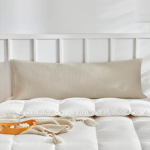 Vista 36 de WARMDERN - Fundas de almohada beige tamaño queen, fundas de almohada estándar, juego de 6 fundas de almohada de microfibra suave, textura boho