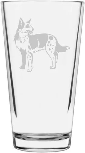 Vista 169 de Podenco Canario - Vaso de pinta de 16 onzas con temática de perro personalizado