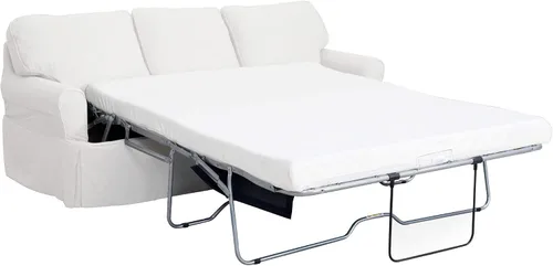 Vista 4 de Sunset Trading Horizon - Tumbona cubierta deslizante, sofá cama blanco, pequeño