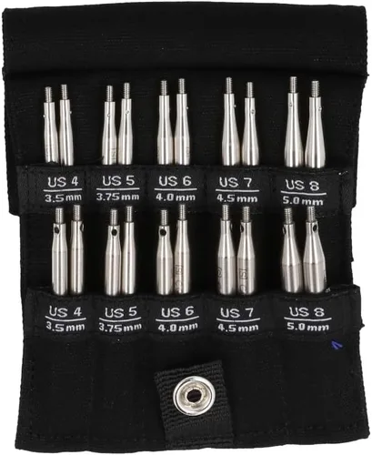 Vista 3 de ChiaoGoo Twist Shorties Set, 2" & 3" (5 & 8 cm) [S], US 4-8 (3.5-5 mm) US 4-8 (0.138-0.197 in) [S]