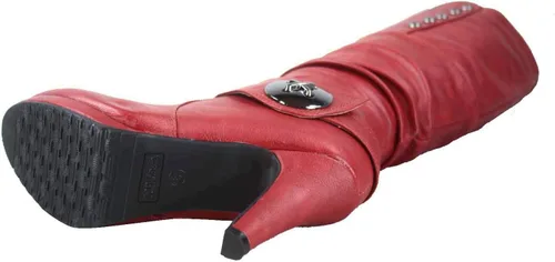 Vista 4 de FZ-Win-45 Botas altas de tacón alto con plataforma y cremallera para mujer