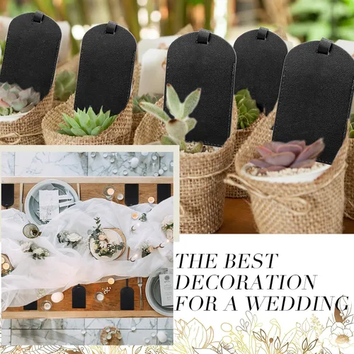 Vista 3 de Amylove 48 juegos de etiquetas de equipaje para regalos de boda, etiquetas de equipaje a granel para invitados, regalos de novia, regalo de boda