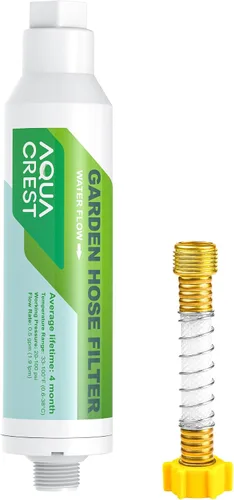 Vista 11 de AQUA CREST Filtro de agua para manguera de jardín para plantas, reduce en gran medida el cloro, el olor, mejora la salud de las plantas, ideal