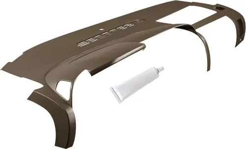 Vista 10 de DashSkin Cubierta Tapa de Tablero Moldeada de Una Pieza Compatible con Silverado Sierra 2007-2013 con Tableros de Doble Guantera en Negro Ébano