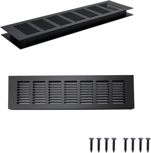 Vista 12 de Geesatis Cubiertas de Ventilación de Aire para Piso, Gabinete, Pared, Techo – Rejilla de Aluminio de Servicio Pesado Resistente a la Oxidación
