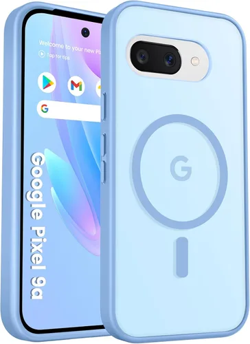 Vista 109 de Funda para teléfono Google Pixel 9 Pro XL, Compatible con Magnético, Protección contra Caídas de Grado Militar Translúcida Mate Resistente a Golpes