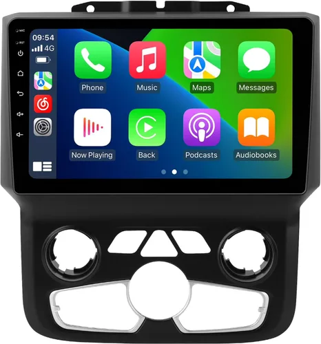 Vista 9 de Radio de coche Android 12 de 4+32 GB 8 núcleos para Dodge Ram 1500 2500 3500 2013-2018 actualización estéreo de CA automático, 1280 x 720 IPS