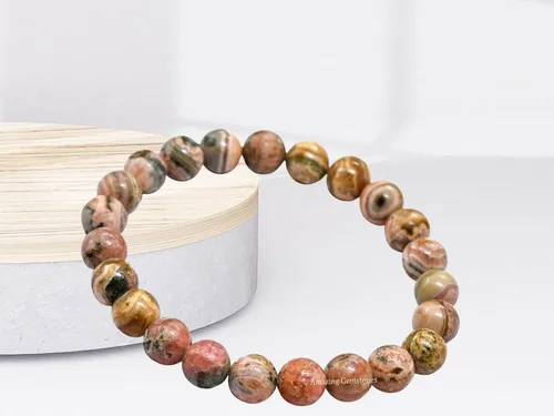 Vista 842 de Amazing Gemstone Crystal Bracelet for Women Men's Gifts - Protection Healing Crystal Bracelet - 8mm Gemstone Beaded Stretchable Bracelet Pulseras