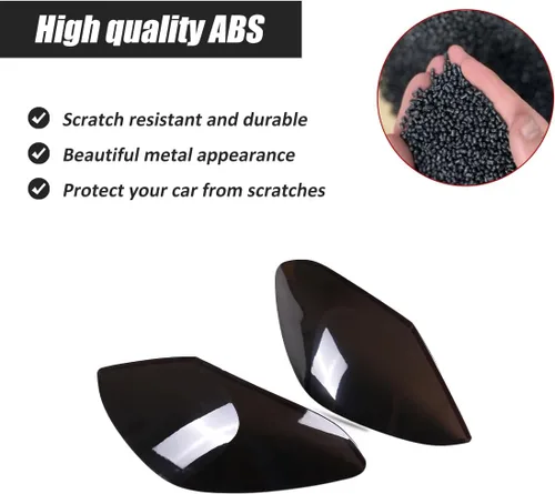 Vista 5 de Cubierta de protección de luz trasera exterior de coche ABS para Mercedes Benz Clase C W205 2015-2021 Guardias de luz trasera Accesorios