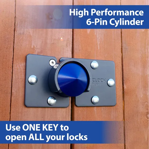 Vista 2 de PACLOCK 's UCS-9A/810 Kit combinado de cerrojo y disco, compre American Act obediente, cilindro de 6 pines de alta seguridad, un bloqueo con llave a