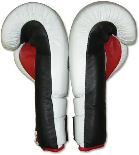 Vista 4 de Guantes de boxeo de espuma MiM-Foam de lujo, con cordones para Muay Thai, MMA, kickboxing, boxeo