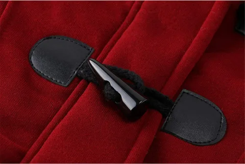 Vista 4 de JiangWu Abrigo grueso de forro polar con capucha para mujer, chaqueta cálida de invierno