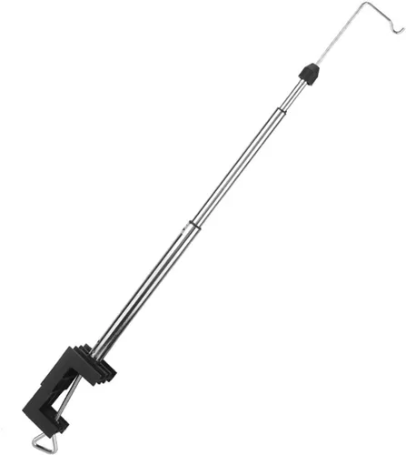Vista 4 de Soporte telescópico para herramientas rotatorias para amoladora de taladro de eje flexible Adjustable height, sturdy steel. Keeps your grinder or