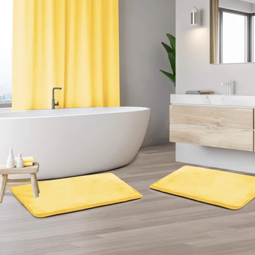 Vista 85 de Clara Clark Alfombra de Baño 24" x 17" - Alfombras de Baño, Tapete de Baño de Espuma Viscoelástica, Afelpado, Acogedor, Ultra Suave, Antideslizante