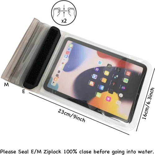Vista 3 de Funda impermeable para lector de libros electrónicos, bolsa para lector de libros electrónicos, bolsa seca para Amazon Kindle Paperwhite Oasis Fire