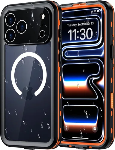 Vista 9 de Red2Fire Funda impermeable para iPhone 16, protector de pantalla integrado y protector de cámara, compatible con MagSafe, cuerpo completo a prueba