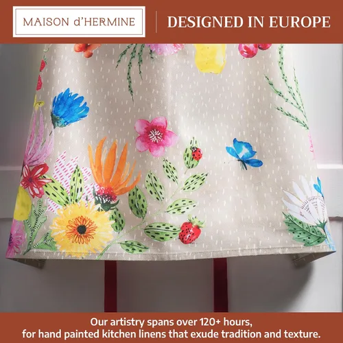 Vista 358 de Maison d' Hermine Delantales para mujer con bolsillo, 100% algodón (27.50 x 31.50 pulgadas)