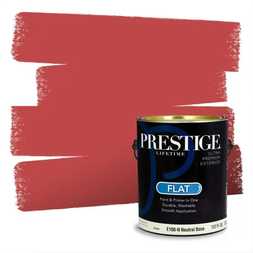 Vista 556 de Prestige Paints Pintura exterior e imprimación en uno, 1 galón, plano, coincidencia comparable de Valspar* Amber Rose*