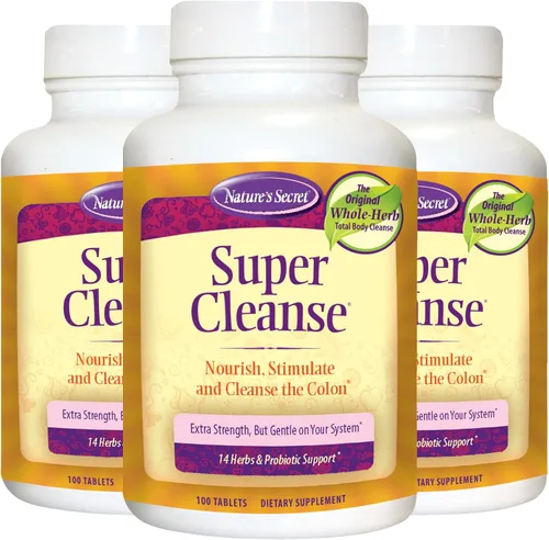 Vista 9 de Super Cleanse de Nature's Secret Apoyo a base de hierbas y probióticos, 100 tabletas