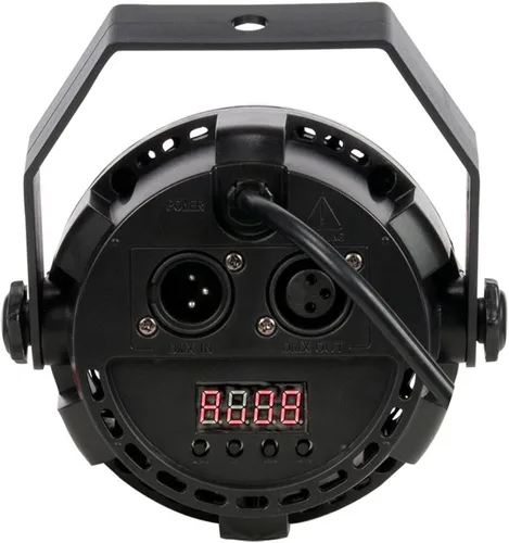 Vista 3 de (1) Rockville ROCKHAZE 1000 CFM DMX Hazer Machine a base de agua DJ/Club Haze+2 mandos a distancia con (1) Eliminador Mini Par UV LED DMX Par Can