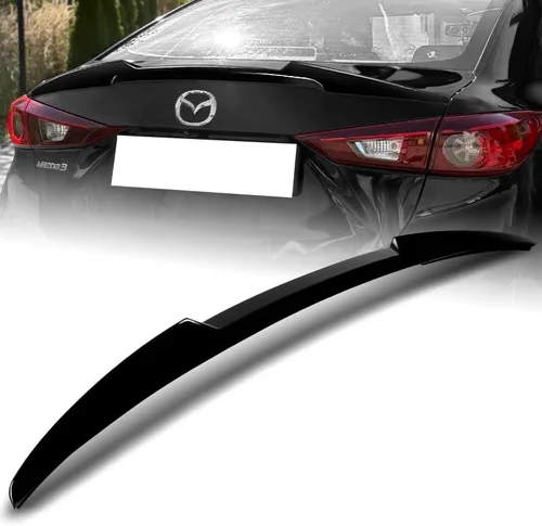 Vista 6 de DriftX Performance - Ala de alerón para tapa de maletero compatible con Mazda 3 Sedan W-Power 2014-2018 con tapa de maletero (pintura de carbono)