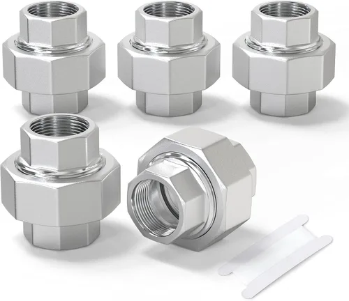 Vista 19 de TAISHER 1 pieza Unión de acero inoxidable 304, 2" NPT hembra, conexión de tubería fundida