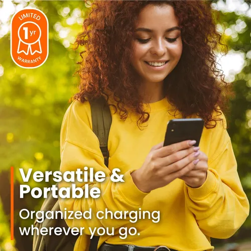 Vista 6 de Ventev Cargador Inalámbrico Chargewrap Mini, Cargador Certificado Qi para la Mayoría de Dispositivos Habilitados para Carga Inalámbrica (WCWMINIVNV)