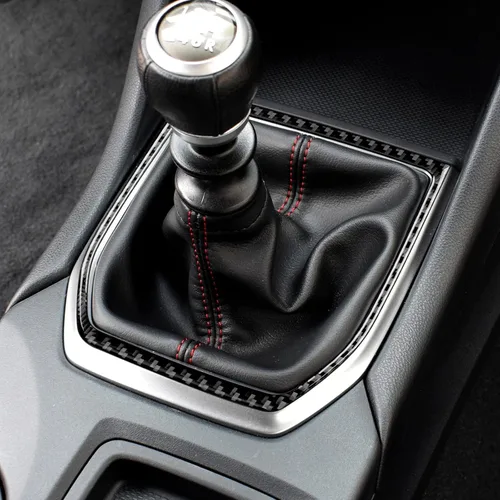 Vista 4 de AIRSPEED Adhesivo de fibra de carbono para Subaru WRX/WRX STI 2022 2023, marco de marco, accesorios de consola central de automóvil, color negro