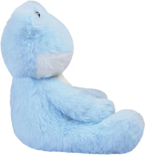 Vista 3 de Animal de peluche de rana azul claro, lindo juguete de rana peluda, suave juguete de peluche para niños y niñas, regalos para niños o novia, 8.5