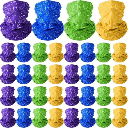 Vista 8 de Cozypower 36 bandanas de cachemira sin costuras, polaina para el cuello, pasamontañas para hombres y mujeres, viento UV