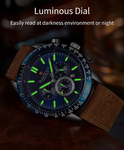 Vista 5 de Mens Watches Analog Waterproof Watches for Men Chronograph Classical Fashion Dress Mens Wrist Watch Relojes para Hombres Christmas Gift for Men