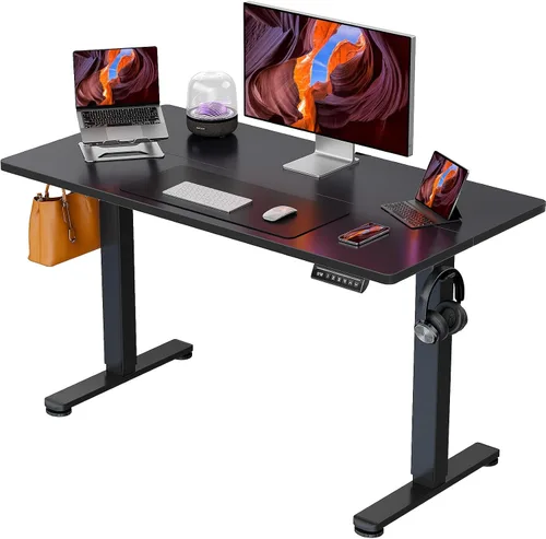 Vista 38 de ErGear - Escritorio eléctrico de pie de altura ajustable, escritorio para estar sentado o de pie de 31.5 x 18.9 pulgadas, escritorio de computadora