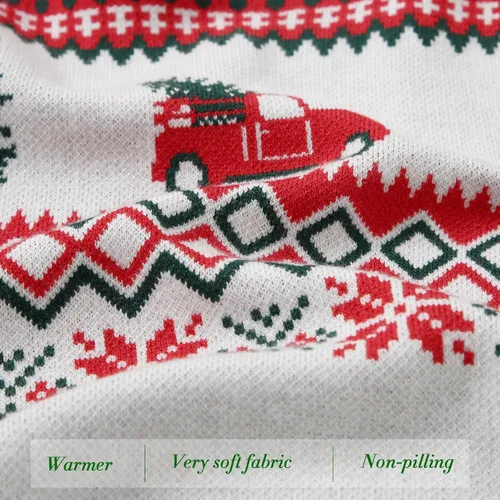 Vista 5 de SANMIO Abrigo de algodón con botones para bebé, diseño de ciervo navideño