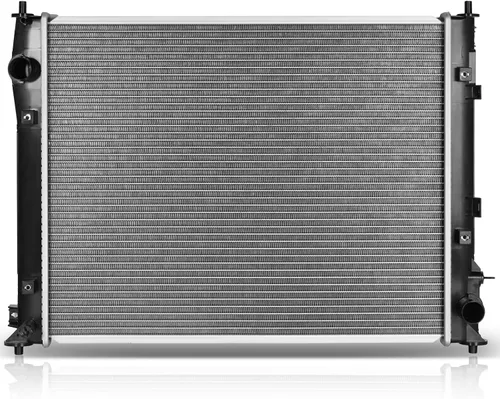 Vista 36 de SCITOO Conjunto de radiador de aluminio refrigerante del motor para 1986-1994 para Nissan D21 2.4L 3.0L 1987 para Nissan para Pathfinder 2.4L