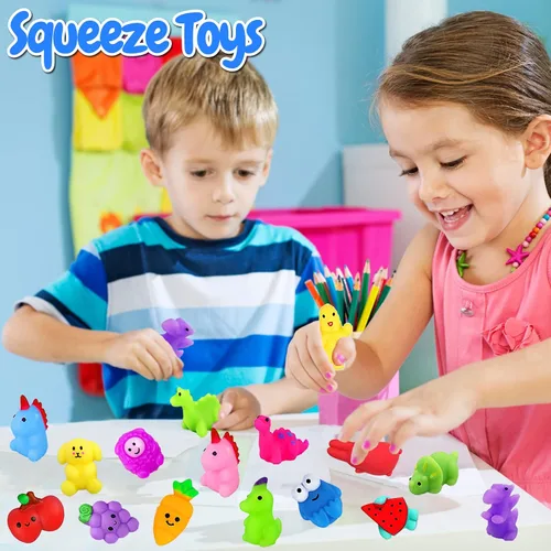 Vista 7 de 130 piezas de juguetes blandos Mochi Squishy, juguetes Kawaii Squishies para aliviar el estrés para niños, recuerdos de fiesta, premios
