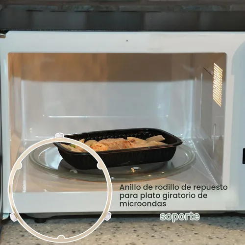 Vista 7 de Anillo de soporte giratorio de microondas de 8.5 pulgadas/8.5 in para GE Samsung Frigidaire