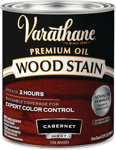 Vista 27 de 1 cuarto de galón Rust-Oleum Brands 211728H Gunstock Varathane - Tinte para madera interior a base de aceite (paquete de 2)
