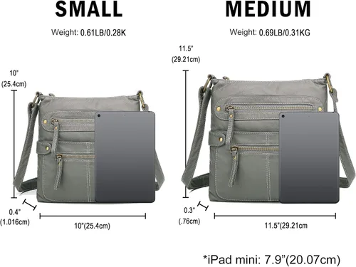 Vista 6 de Scarleton Crossbody Bags for Women Travel Bag Purses and Handbags Multi Pocket Shoulder Bag Ultra Soft Faux Leather, H1693
