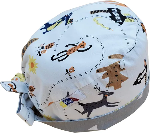 Vista 7 de Meliza Gorra de trabajo hecha de 100 % algodón, ajustable, sombrero de amarre para mujeres y hombres