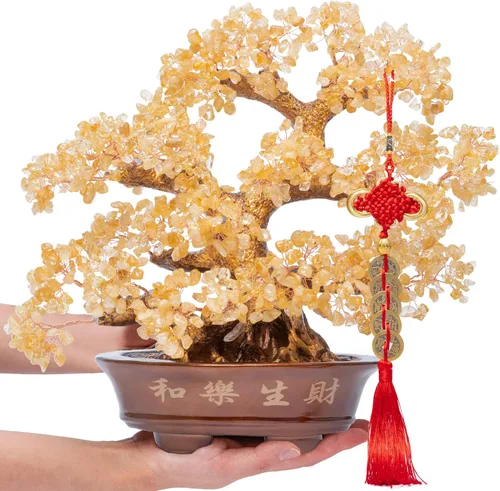 Vista 7 de Árbol de Amatista Natural Grande, Árbol Bonsái de Cristal de Amatista de 14 Pulgadas (Cuenta de 1251 Piedras Preciosas) Árbol de Chakra