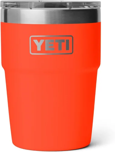 Vista 33 de YETI Rambler - Vaso apilable de 16 onzas, aislado al vacío, de acero inoxidable con tapa MagSlider Apilable
