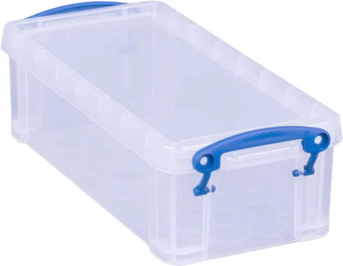 Vista 4 de Really Useful - Caja de almacenamiento (0,9 litros, transparente, 0,9 C)
