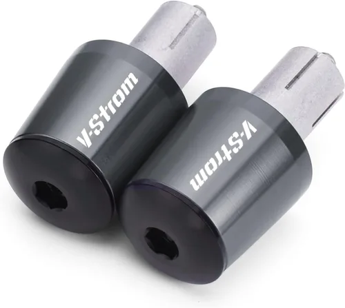 Vista 5 de for Suzuki DL250 DL650 V-Strom DL1000 DL 650/XT 1000/XT V-Strom 7/8" 22MM Motorcycle Handlebar Grips Handle Bar Grip End Cap Plug (Color : Black)