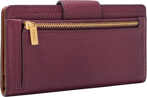 Vista 4 de Fossil Women's Logan Leather Wallet RFID Blocking Tab Clutch