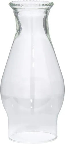 Vista 3 de B&P Lamp Chimenea de repuesto de aceite o queroseno con cuentas de vidrio, 8-1/4 pulgadas, transparente