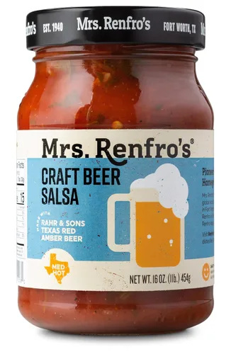 Vista 4 de Mrs Renfro Salsa Texas Rd cerveza artesanal, 16 onzas